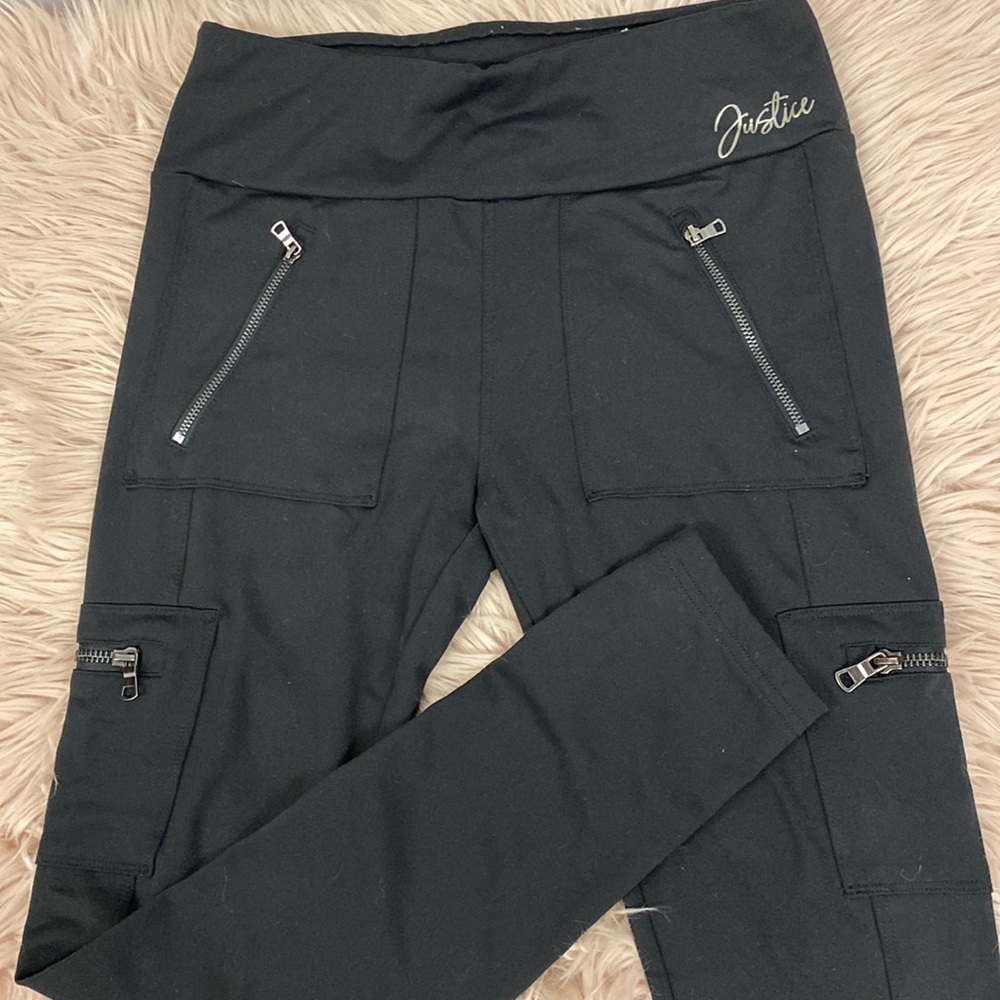 Black Justice Active Leggings